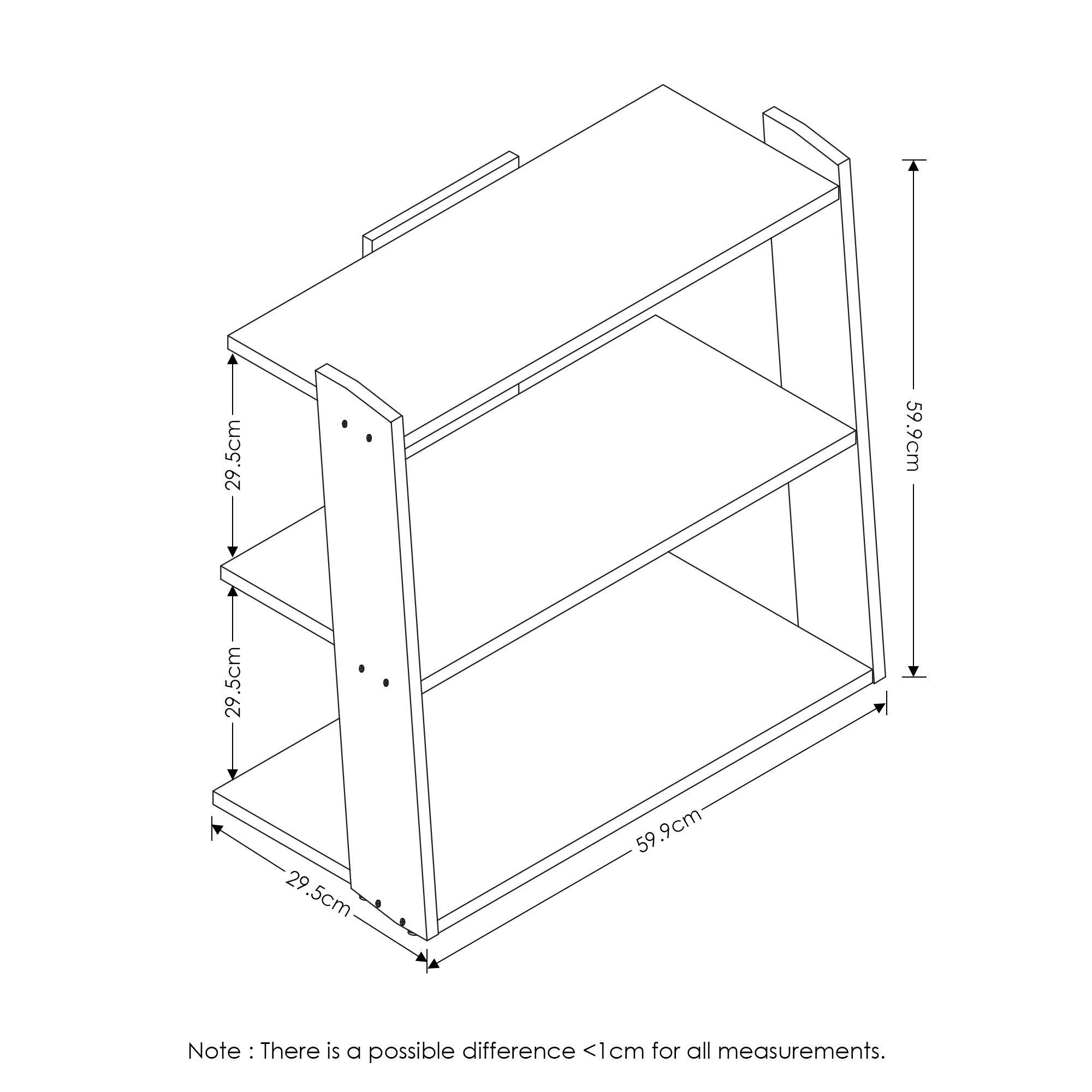 Furinno Hidup Tropika Tall Ladder Shelf, Espresso