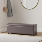 vidaXL Brown Wooden Storage Bench