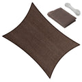 17' X 21' Sun Shade Sail Canopy Awning Permeable Fabric Pergola Cover, For Outdoor Patio Lawn Garden Backyard Carport, Brown
