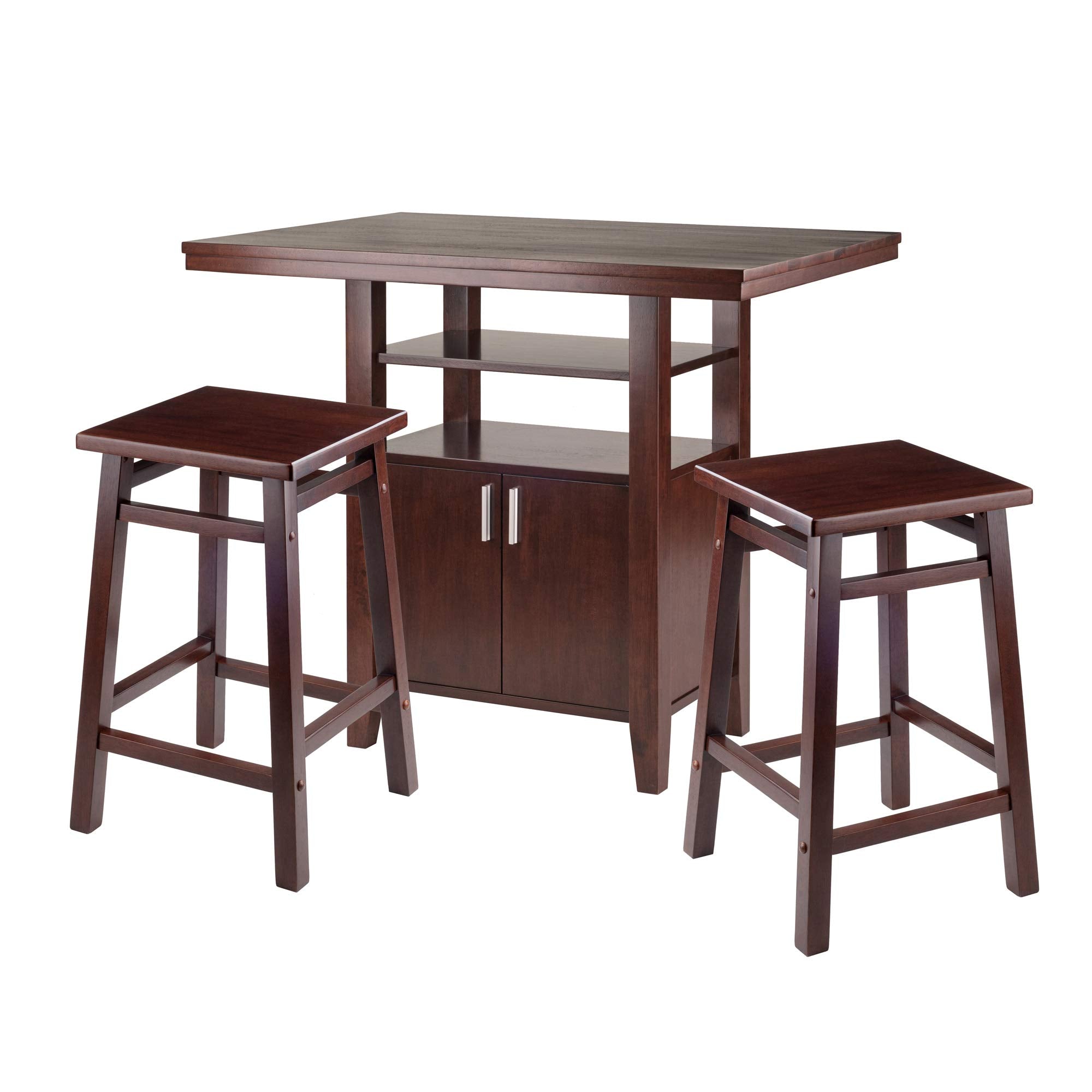 Winsome Wood Albany, 3 Piece Set, Walnut