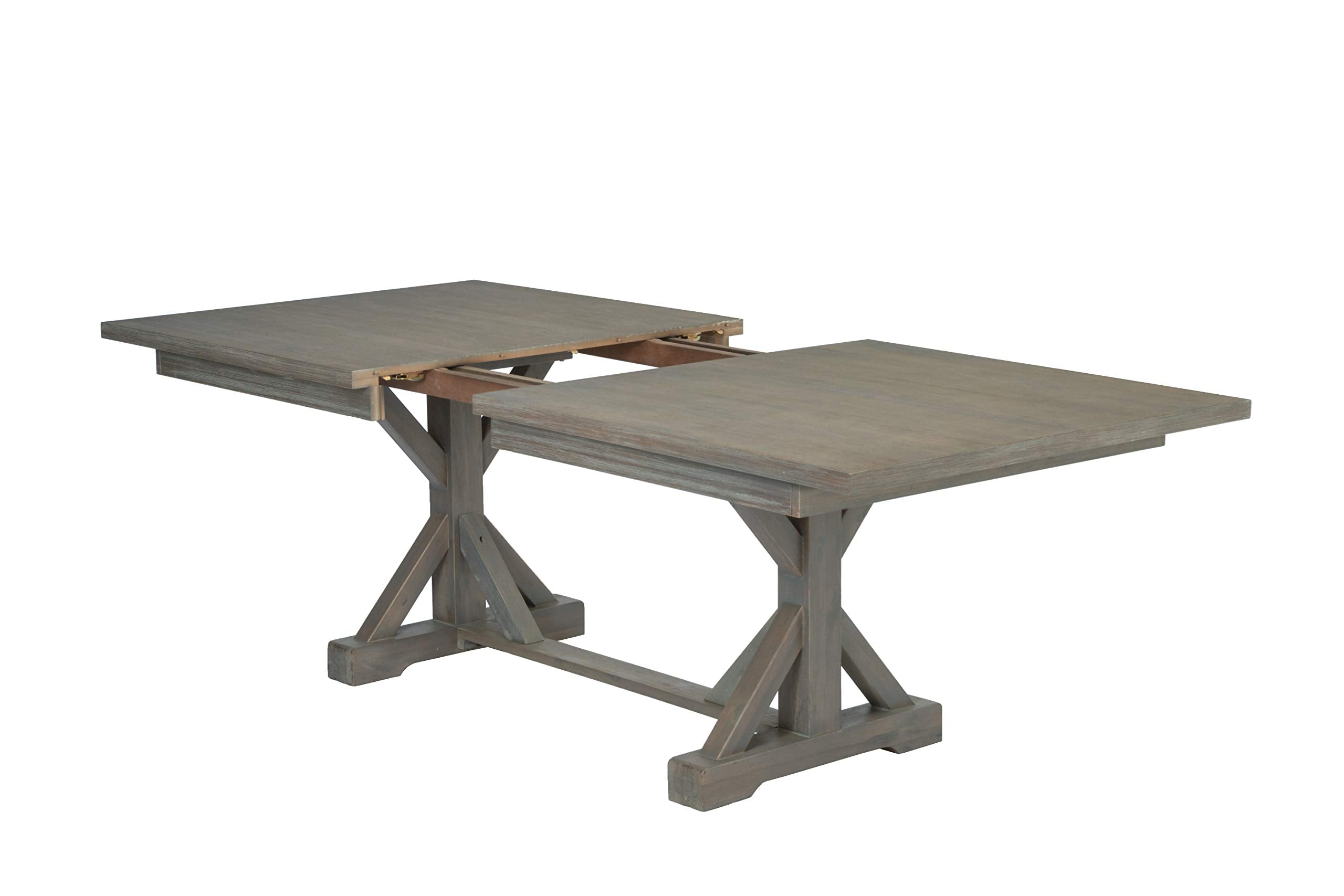 Best Quality Furniture Dining Table (Single) Wood, Gray,