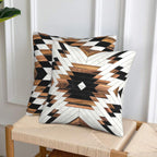 Tribal Aztec Western Wooden Native American Indian Farmhouse Throw Pillow Covers 18X18 In Pillow Case Soft Cushion Pillow Covers