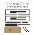 Zinus Abel 14 Inch Platform Bed Frame, Steel Slat Support, Easy Assembly, No Box Spring Needed, Eco Friendly Wonderbox(Tm) Packaging, Black, Full