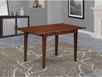 East West Furniture PST-MAH-T Picasso Modern Kitchen Table - a Rectangle Dining Table Top with Butterfly Leaf, 32x60 Inch, Mahogany