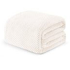Exclusivo Mezcla Fleece Bed Blanket Queen Size, Super Soft And Warm Blankets For Couch, Sofa And Bed Waffle Textured, Cozy, Fuzz