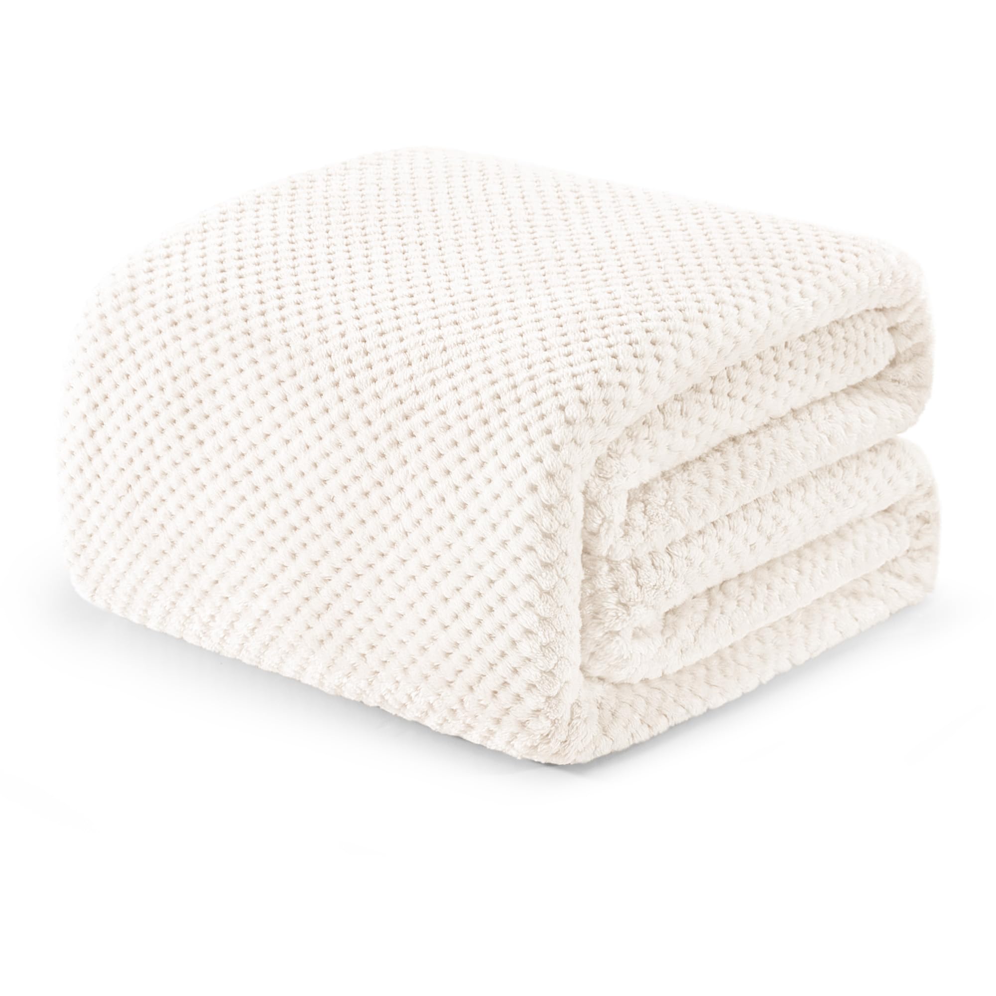 Exclusivo Mezcla Fleece Bed Blanket Queen Size, Super Soft And Warm Blankets For Couch, Sofa And Bed Waffle Textured, Cozy, Fuzz