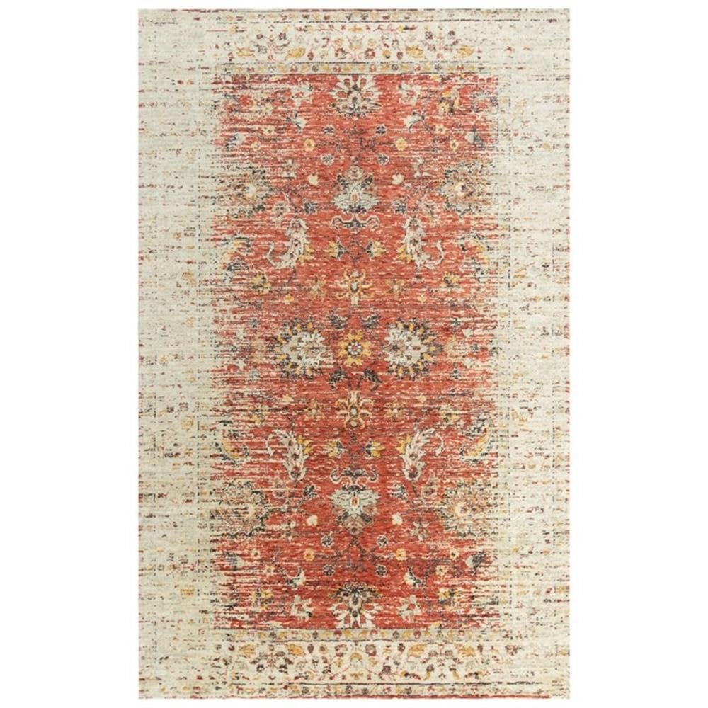 Rizzy Home Alora Decor Infinity 5' X 8' Classical Red/Beige/Rust/Gold Hybrid Area Rug