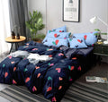 Mehar Home Super Soft Glace Cotton Microfiber Ac Comforter/Blanket/Duvet King Size Double Bed With 1 Flat Bedsheet And 2 Pillow 