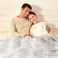 Bearhug Electric Blanket Heated Blanket Full Size 77'X 84' Warm Heating Blanket Gift Reversible Faux Fur & Sherpa 10 Heating L