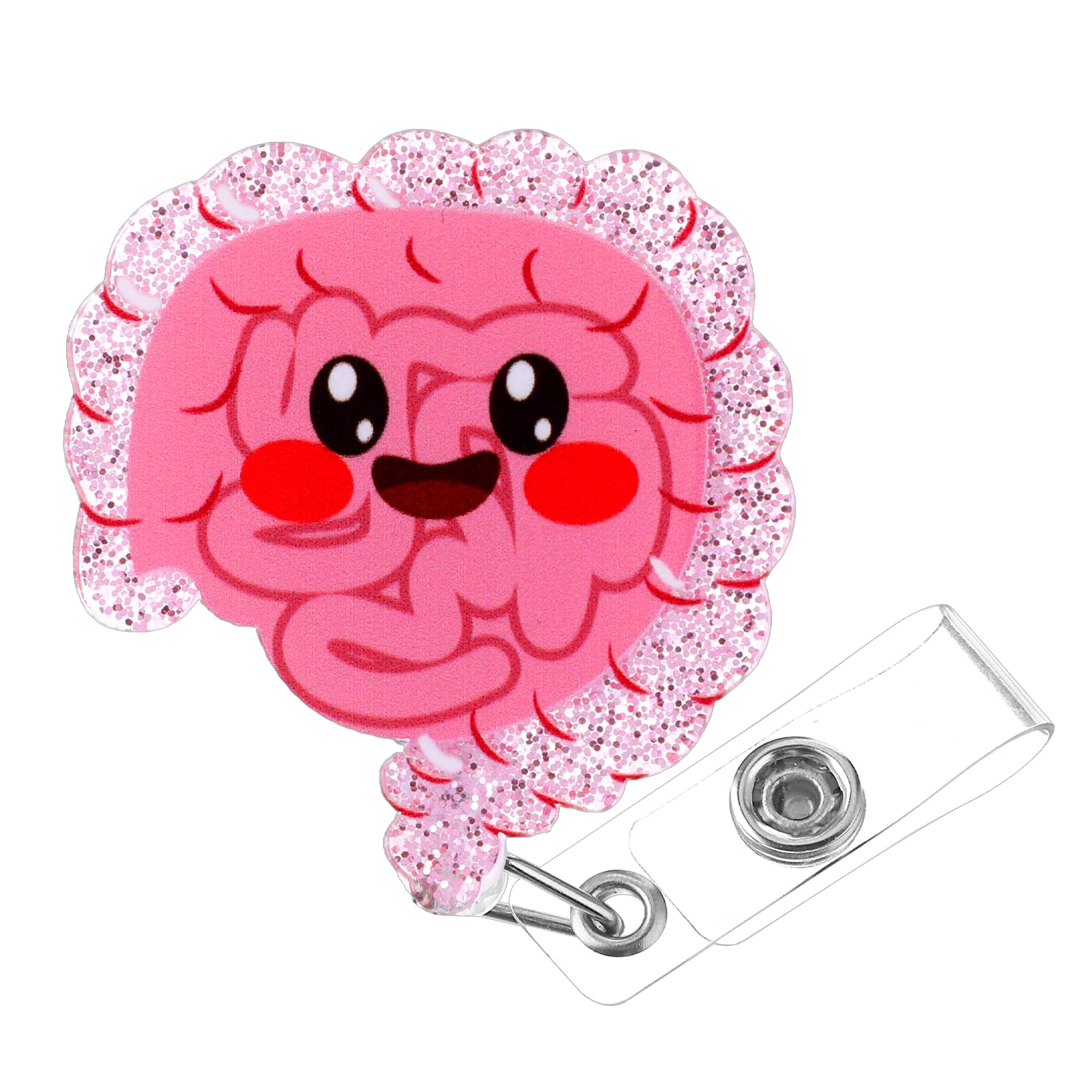 Gjinxi Badge Reel Holder Retractable With Id Clip For Nurse Nursing Name Tag Card Intestine Badge Holder With Alligator Clip, Cu