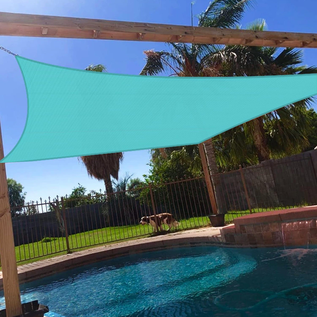 Windscreen4Less 12' X 16' Sun Shade Sail Rectangle Outdoor Canopy Cover Uv Block For Backyard Porch Pergola Deck Garden Patio (T