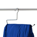 NAHANCO 201NOTAIL19 19 Heavy Duty, Blanket, Sleeping Bag, Quilt Hanger, Steel with Non Slip Coating (Pack of 12), Silver