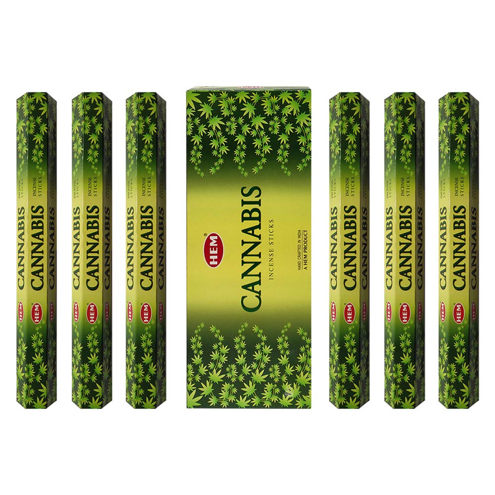 TRUMIRI Cannabis Incense Sticks and Incense Holder Bundle - Natural Herbal Home Fragrance