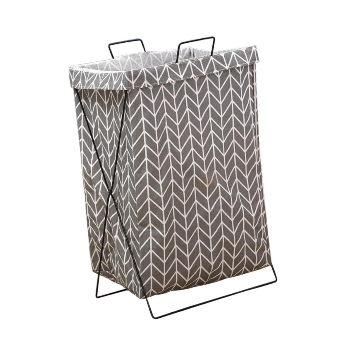 MERISHOPP Foldable Laundry Basket Storage Organizer Container for Bathroom Dorm Travel GrayarrowcottonlinenHome & Garden|Househo