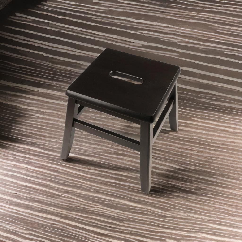 Ergode Wood Kaya Conductor Stools - Lightweight & Portable, Coffee Finish, 2-Pc Set