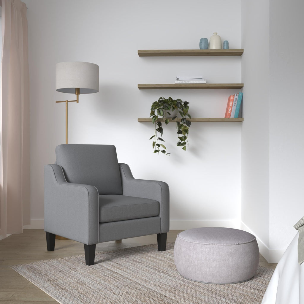 Vingli Modern Accent Chairs Set Of 2,Comfy Grey Armchair For Bedroom,Living Room Upholstered Sofa Chair Reading Chair For Small Spaces