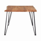 Coaster Furniture Sherman Rectangular Natural Acacia and Matte Black Dining Table 190911