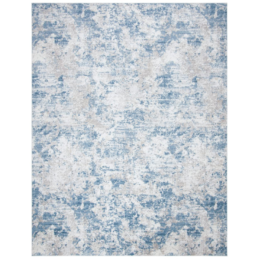 SAFAVIEH Amelia Collection X-Large Area Rug - 11' x 15', Grey & Blue, Modern Abstract Design, Non-Shedding & Easy Care, Ideal fo