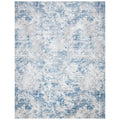 SAFAVIEH Amelia Collection X-Large Area Rug - 11' x 15', Grey & Blue, Modern Abstract Design, Non-Shedding & Easy Care, Ideal fo