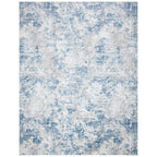 SAFAVIEH Amelia Collection X-Large Area Rug - 11' x 15', Grey & Blue, Modern Abstract Design, Non-Shedding & Easy Care, Ideal fo