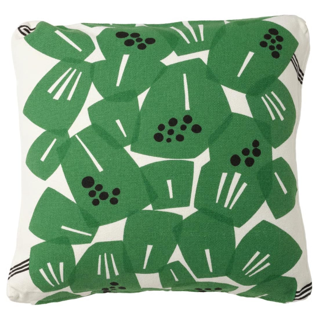 Ikea Underblomma Cushion Cover, White/Green, 50X50 Cm (20X20)