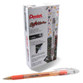 Sparkle Pop Metallic Gel Pen, (1.0Mm) Bold Line, Orange-Yellow ( Pack Of 12)