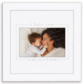 Americanflat Baby Picture Frame with Shatter-Resistant Glass - Use as 8x8 Frame without Mat or 4x6 Frame with 3 Interchangeable 