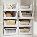 Proarea 5 Pack Closet Storage Bins Stackable Organizer Drawer Shelf