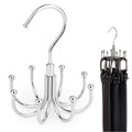 ZEDODIER Belt Hanger, Rotatable Belt Rack Closet Accessories Organizer, Maximum 24 Storage Capacity, Hanging Holder Storage Hook