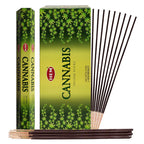 TRUMIRI Cannabis Incense Sticks and Incense Holder Bundle - Natural Herbal Home Fragrance