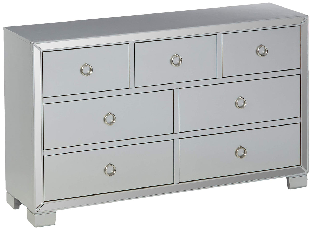 Acme Voeville II 7 Drawers Dresser in Platinum