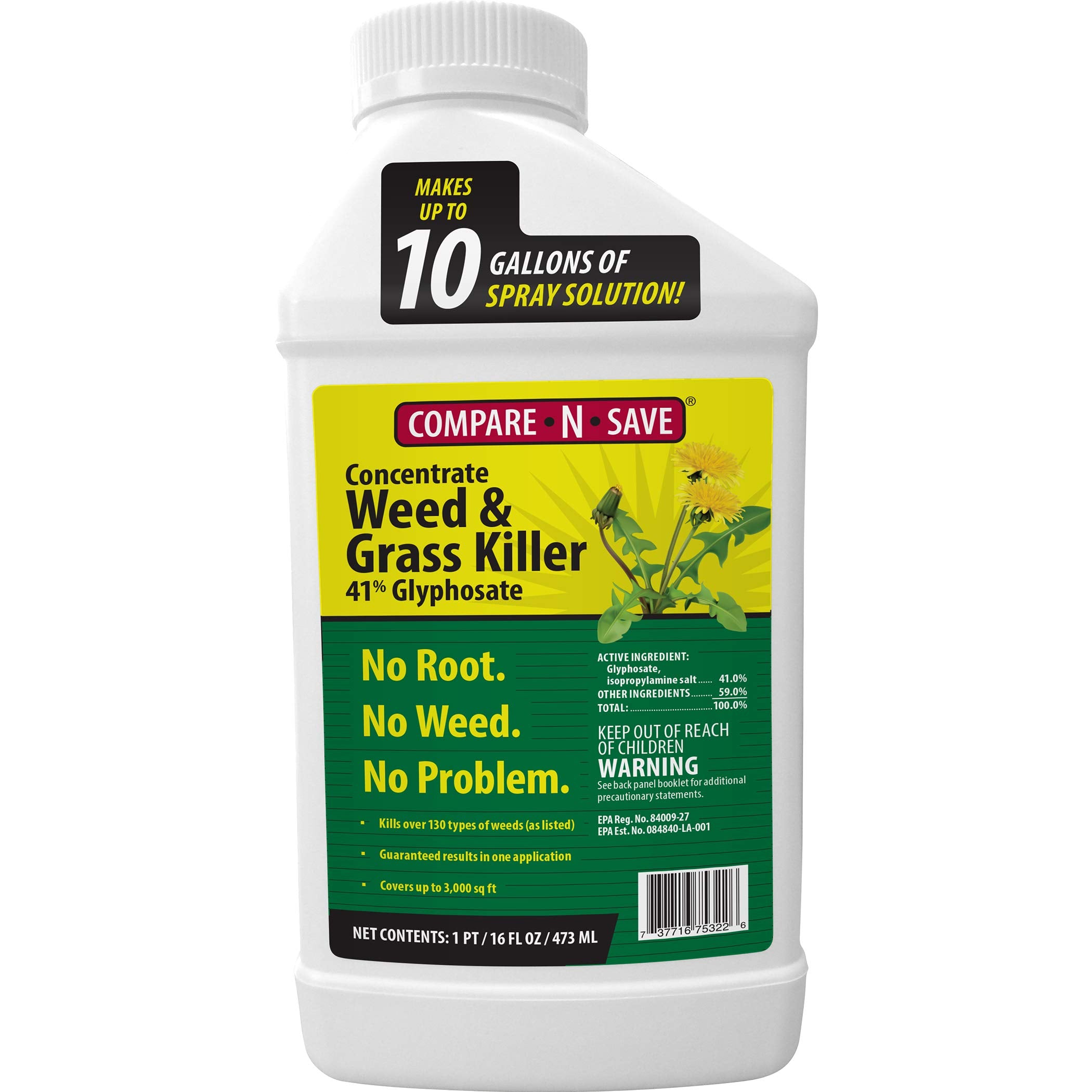 Compare-N-Save Glyphosate Concentrate Grass & Weed Killer Herbicide, 16-Ounce