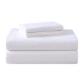 Laura Ashley - Full Sheet Set, Cotton Flannel Bedding, Brushed For Extra Softness & Comfort (True White, Full)