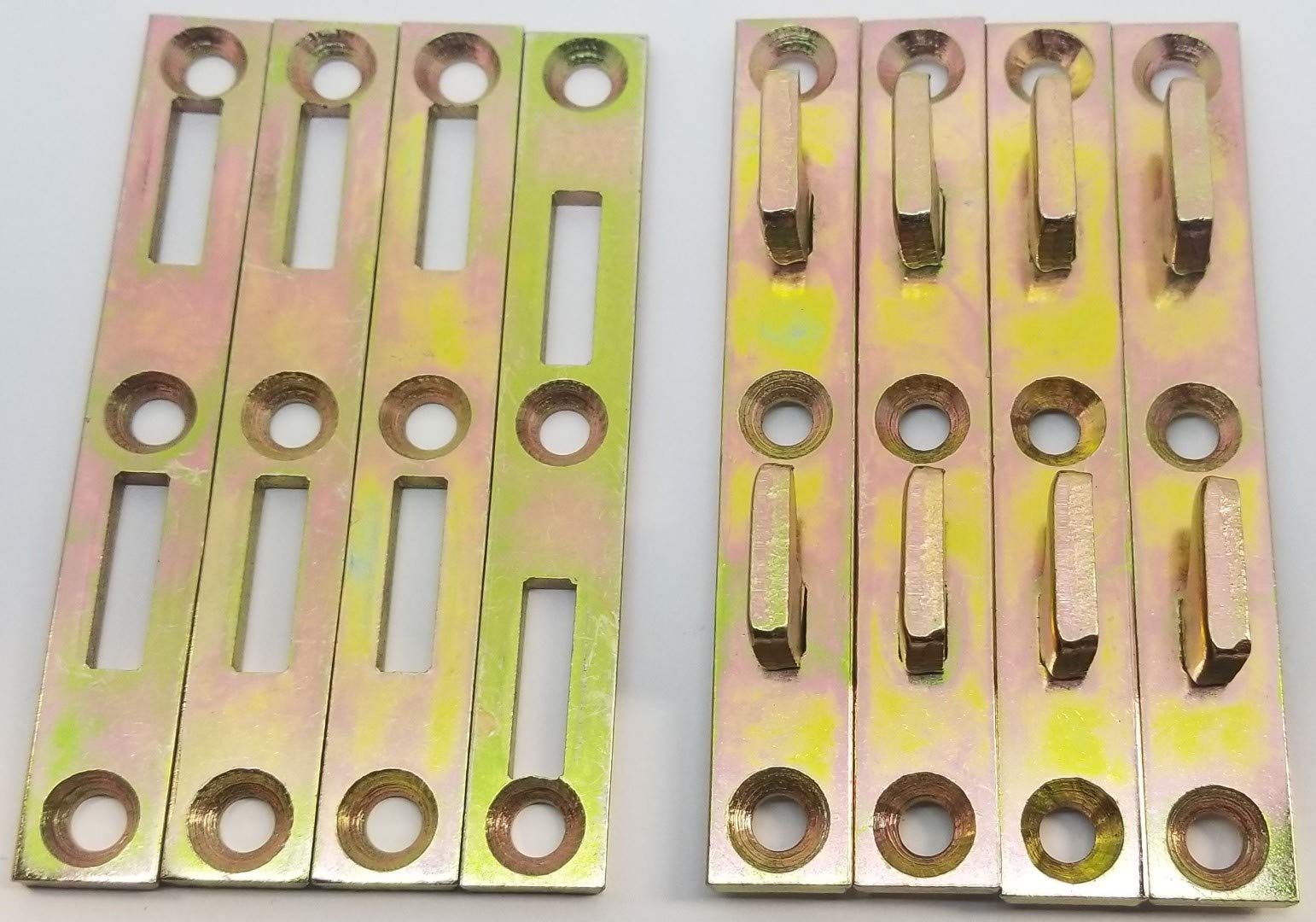 4' X 5/8' Bed Rail Fasteners Ylo Zinc 1/8' Mth Platte River Pkg 0F 4 Ea 130604 (4-Pack)