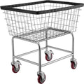 VEVOR Wire Laundry Cart, 2.5 Bushel Wire Laundry Basket with Wheels, 20x15.7x26 Commercial Wire Laundry Basket Cart, Steel