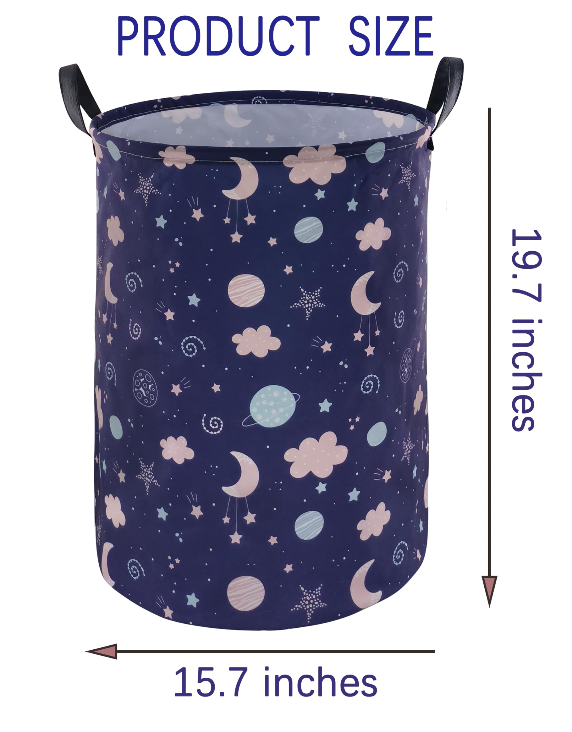 Large Kids Hamper Laundry Basket Canvas Baby Nursery Bins Toys Gift Storage Box Waterproof Clothing Organizer Home,Office,Home D