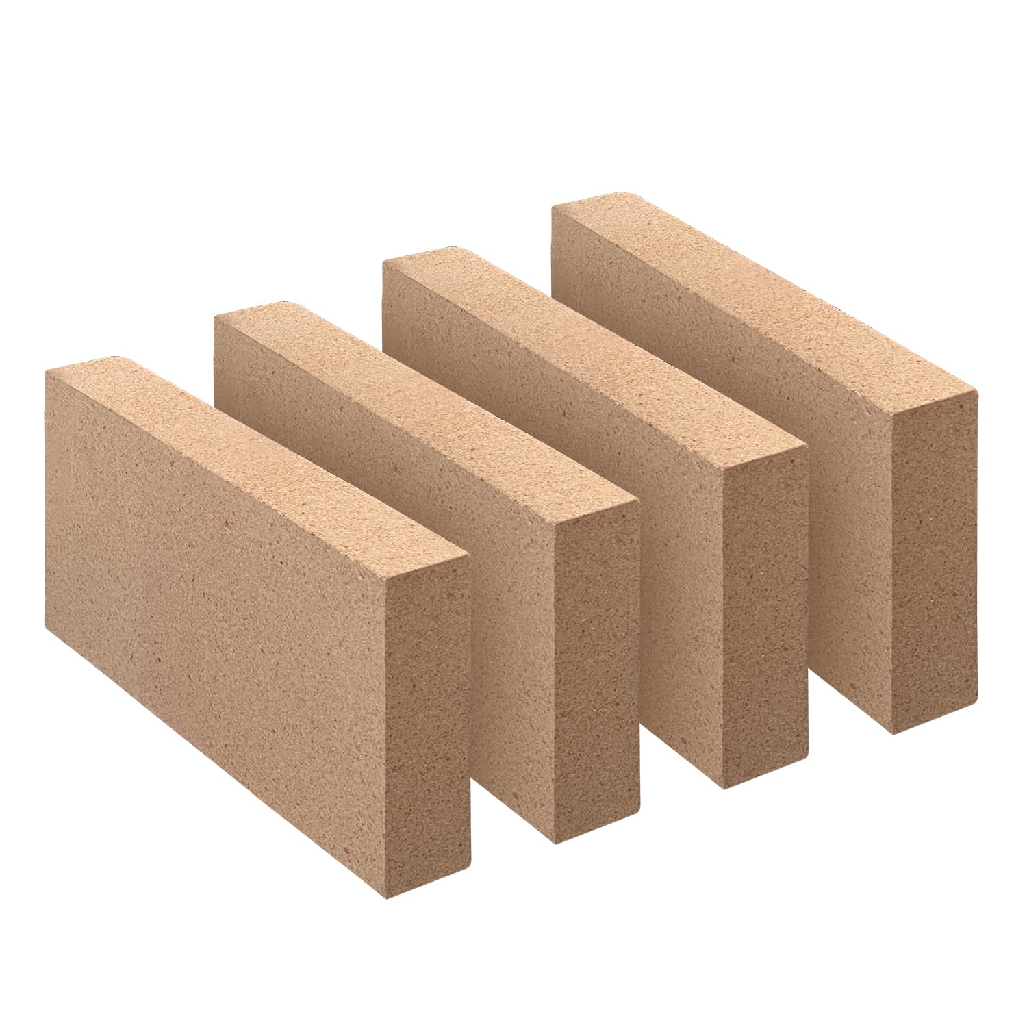 Fire Bricks, Food Grade Woodstove Firebricks, 3000F, Size 9 x 4-1/2 x 1-1/4