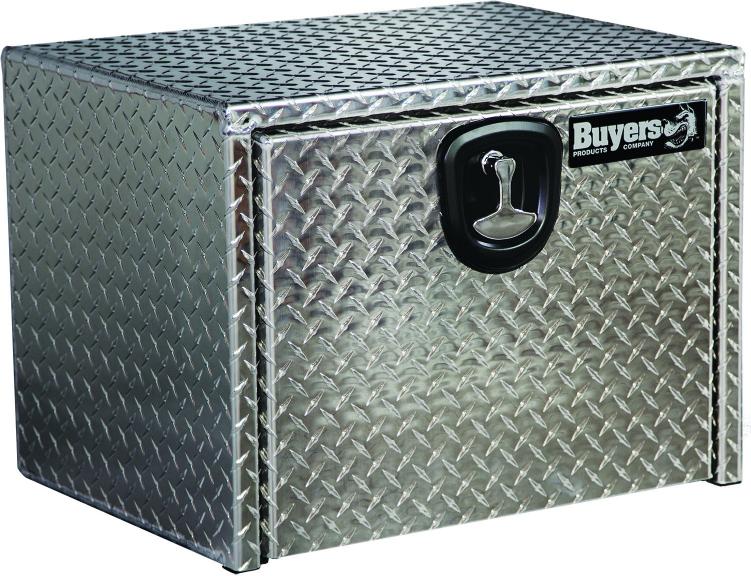 Buyers Products 1705102 Diamond Tread Aluminum Underbody Truck Tool Box W/Compression Latch, 18 X 18 X 14 Inch, Made In The Usa,