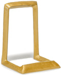 Red Co. 8    Decorative Metal Display Plate Stand and Art Holder Easel in Distressed Gold Finish