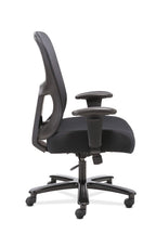 HON Sadie Big and Tall Mesh Back Chair, with Height Arms, Adjustable Lumbar, 30.31D x 30.31W x 42.91H in, Black