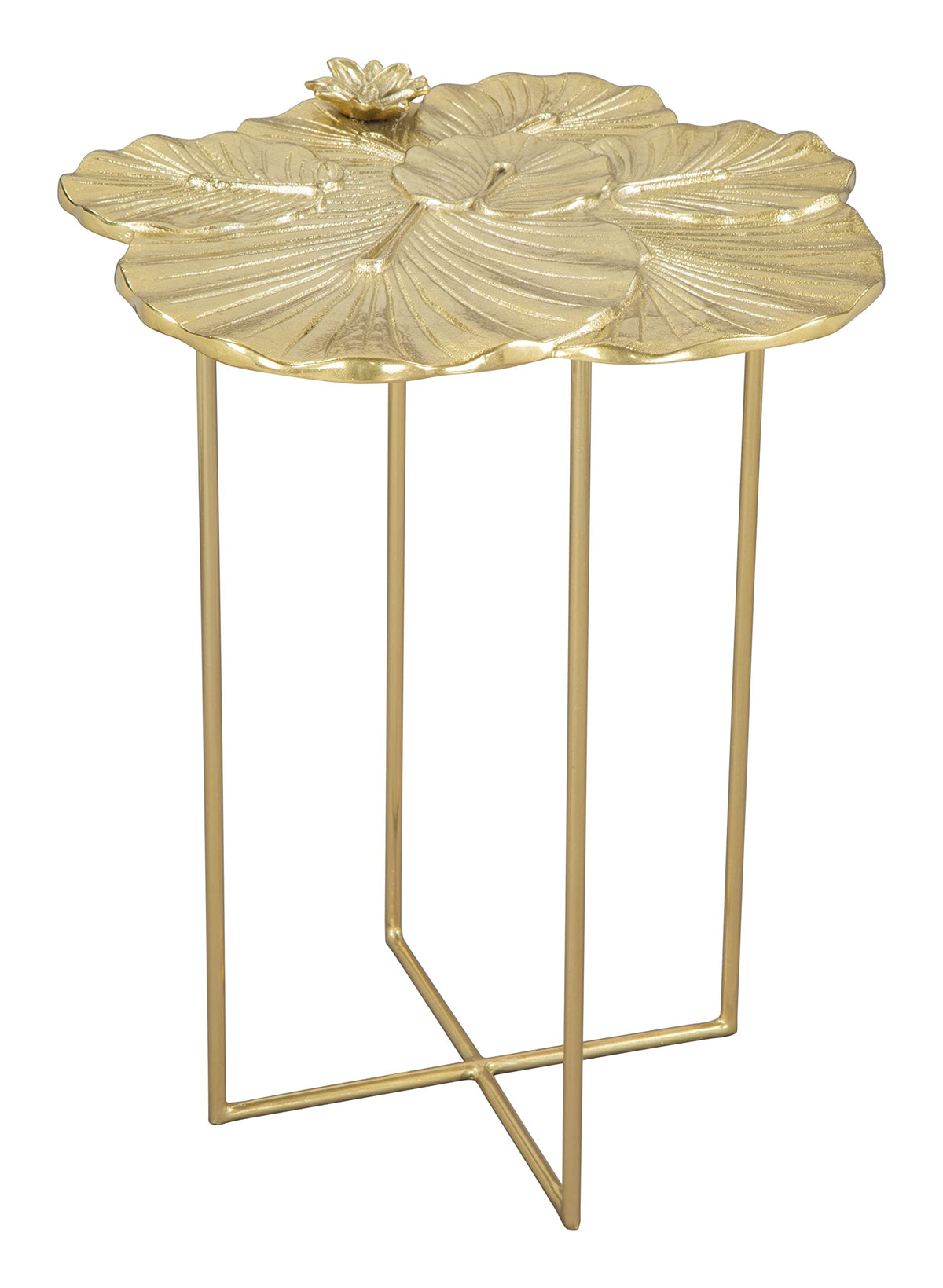 Zuo Lotus Side Table Gold