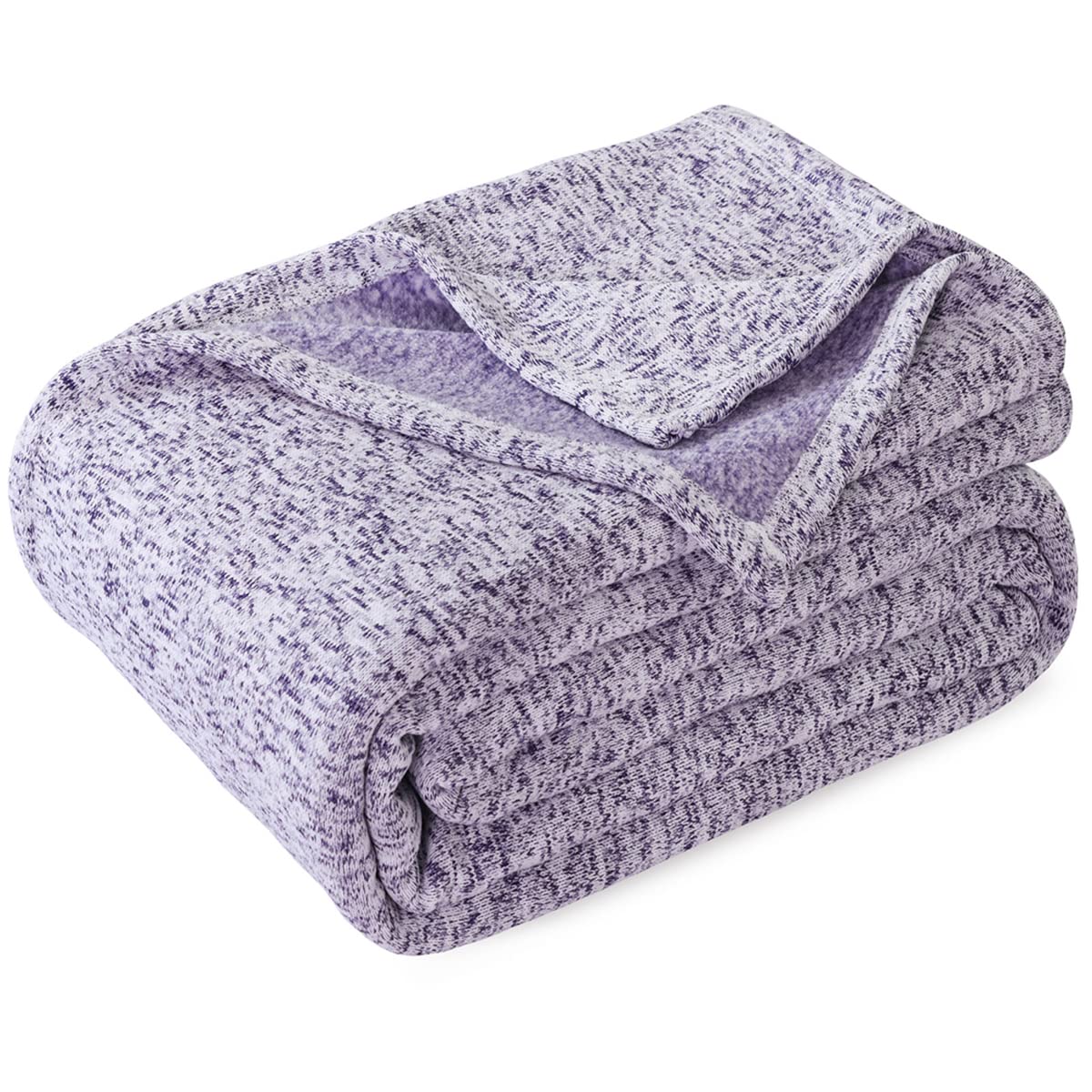 Kawahome Summer Sweatshirt Blanket Breathable Knit Blanket For Bed Jersey Lightweight Thin Blankets For Hot Sleeper Twin (66X90