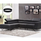 Outus Sectional Couch Connectors Small Sofa Couch Straps Rubber Bands For Sliding Sofa, Black