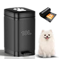 Dog Poop Trash Can Outside 2.7Gal Dog Waste Trash Can with Lid Odor Control