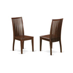 East West Furniture DUIP5-MAH-W Dudley 5 Piece Set Includes a Rectangle Dining Room Table and 4 Kitchen Chairs, 36x60 Inch, Mahogany