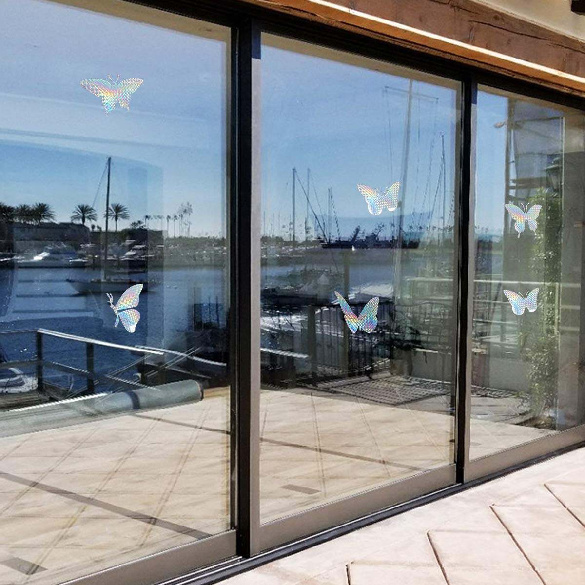 30 Pieces Anti Collision Window Stickers For Birds, Glass Window Decals Clings For Bird Strikes, Stop Birds From Hitting Windows