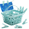 Pegs for Washing Line 31Psc Non Slip Windproof PP Material Pegs with Basket Multifunctional Fastening Waterproof Laundry with Sp