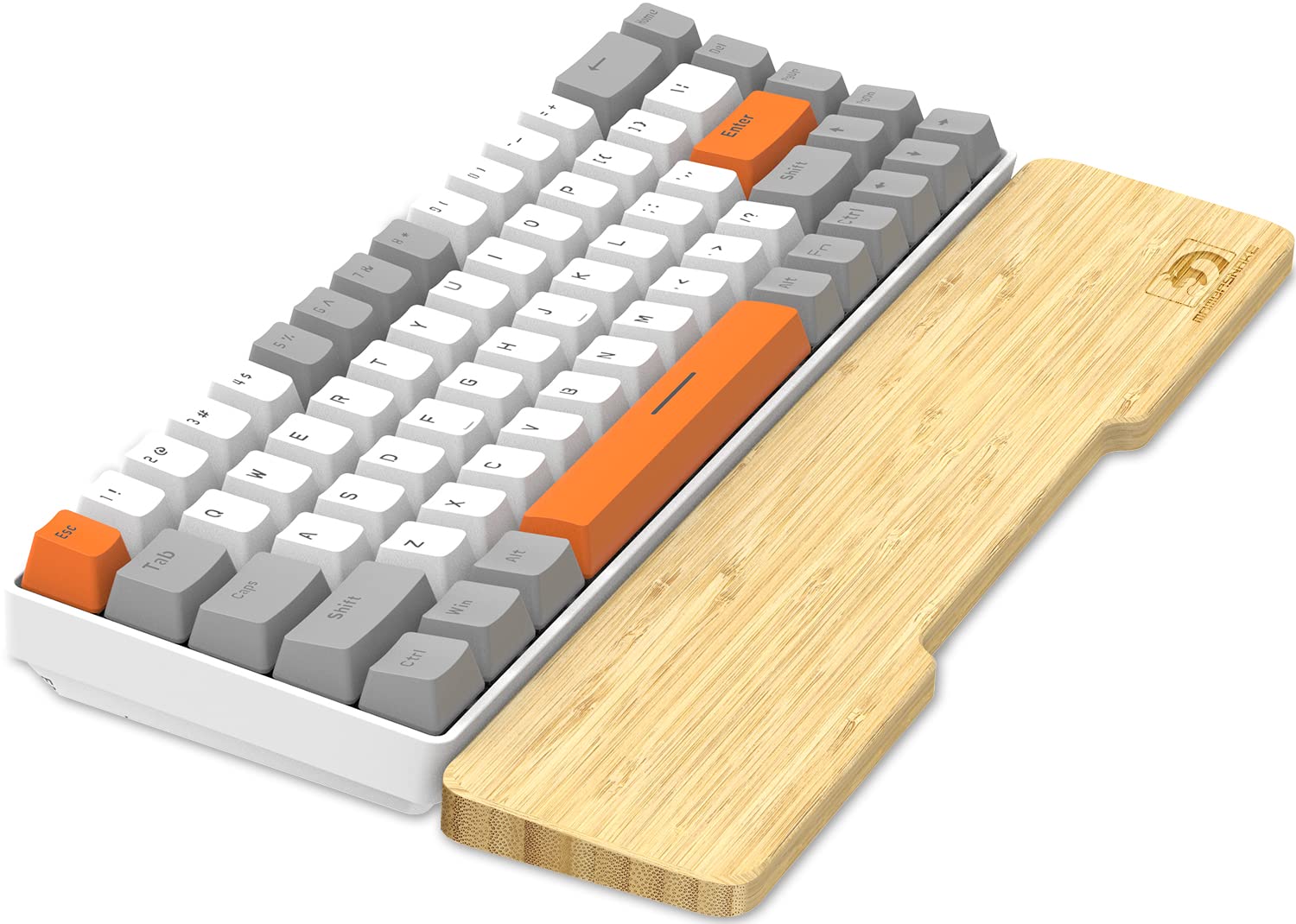 Bamboo Keyboard Wrist Rest For Computer Keyboard, Ergonomic Mechanical Keyboard Wrist Rest, Hard Wrist Rest For Pain Relief, Ant