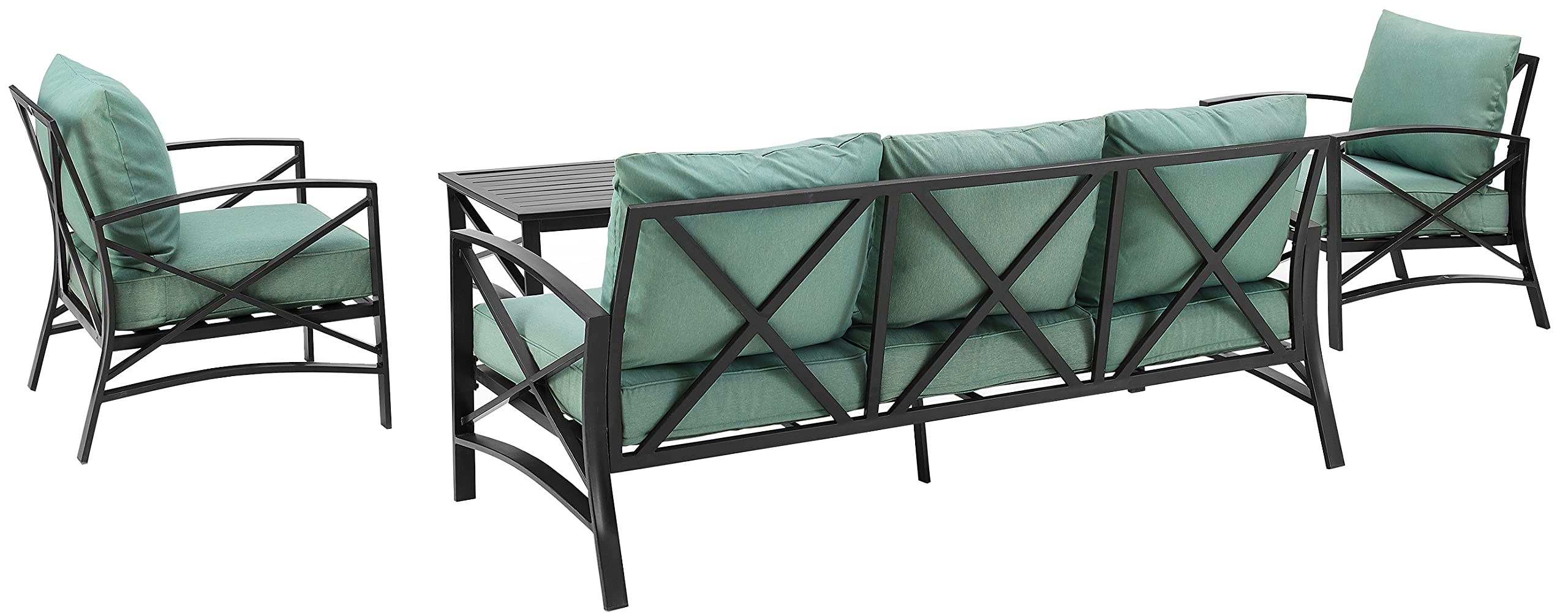 Crosley Furniture Kaplan Outdoor Sofa Patio Furniture - Thumbnail 4