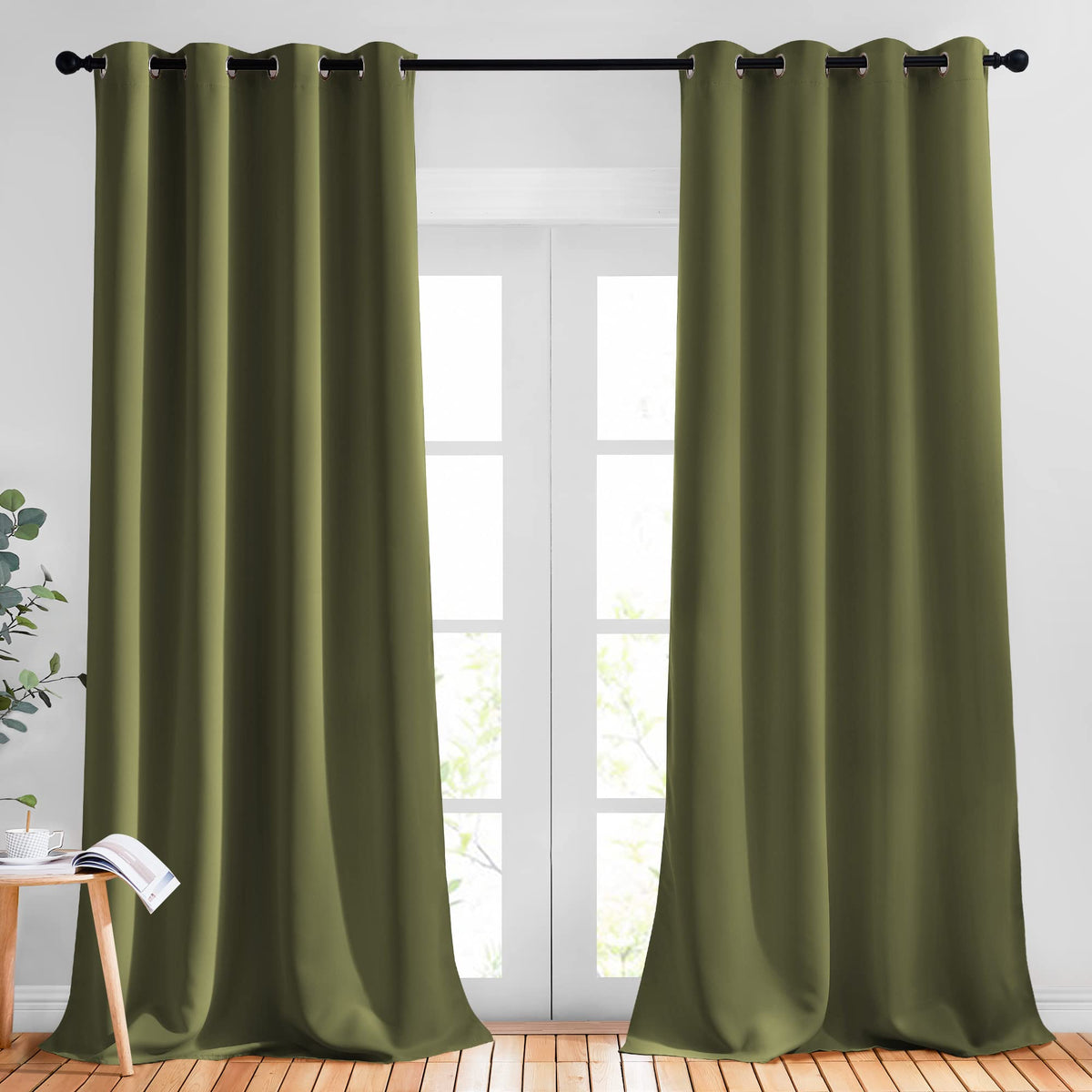 Nicetown Blackout Curtains For Living Room - Functional Blackout Curtains/Panels For Bedroom, Window Decoration, Privacy Assured